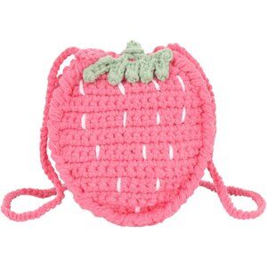 Women Mini Straw Crochet Crossbody Bag Cotton Small Capacity for Travel